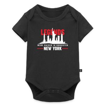 Les légendes ont grandi à Rochester New York - Body à manches courtes Premium Bébé - noir - Devant