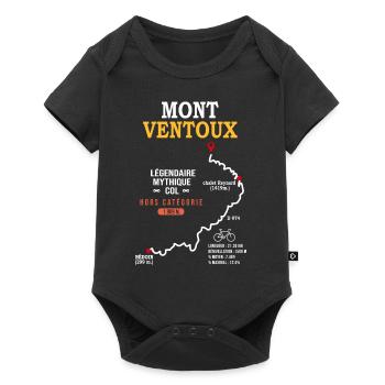 Vélo Mont Ventoux carte le Ventoux à velo Bédoin - Body à manches courtes Premium Bébé - noir - Devant