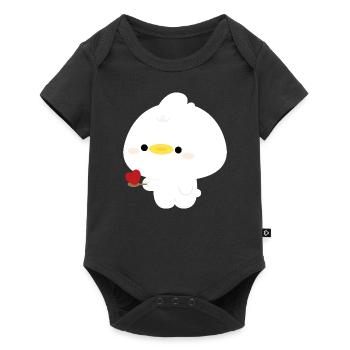 Duck Feeding Love - Baby Premium short-sleeve bodysuit - black - Front
