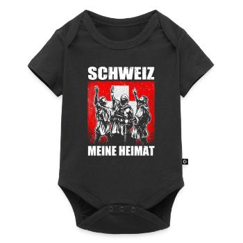 Switzerland Home Rütli Oath Patriot Gift de - Baby Premium short-sleeve bodysuit - black - Front