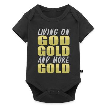 Mine d’or minière - Body à manches courtes Premium Bébé - noir - Devant
