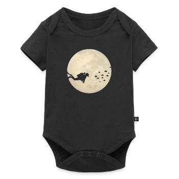 Space diver - Baby Premium short-sleeve bodysuit - black - Front
