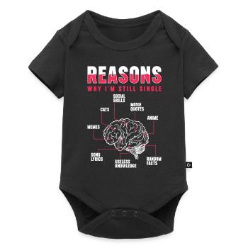 Alone Relationship Bachelorette Single - Baby Premium short-sleeve bodysuit - black - Front