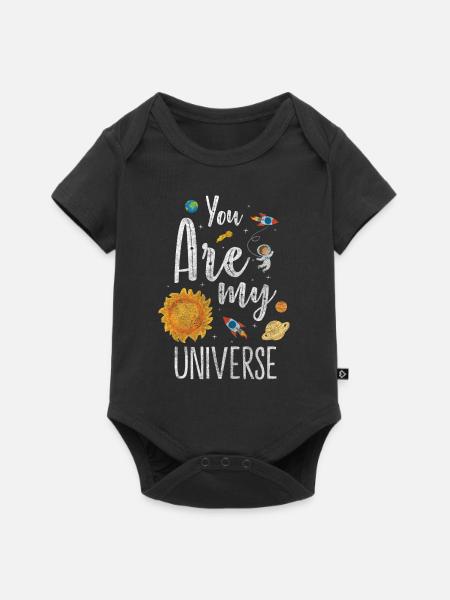 Universum Raumschiff Mars - Baby Premium Kurzarmbody - Schwarz