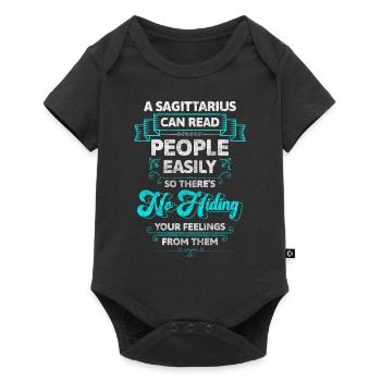 Constellation de naissance du zodiaque - Body à manches courtes Premium Bébé - noir - Devant