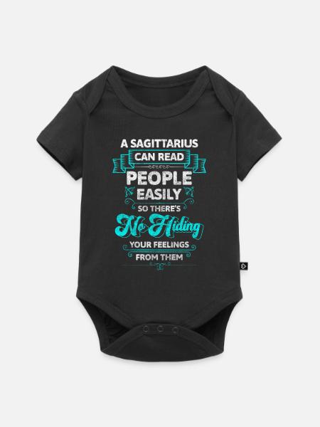 Sternzeichen Geburt Konstellation - Baby Premium Kurzarmbody - Schwarz