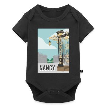 Nancy Stadt - Baby Premium Kurzarmbody - Schwarz - Vorne