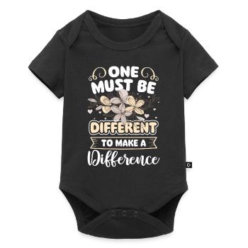 Unique person special - Baby Premium short-sleeve bodysuit - black - Front