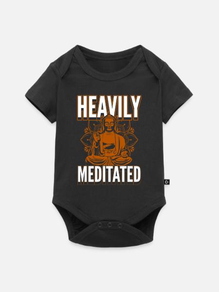 Meditation Om Achtsamkeit - Baby Premium Kurzarmbody - Schwarz