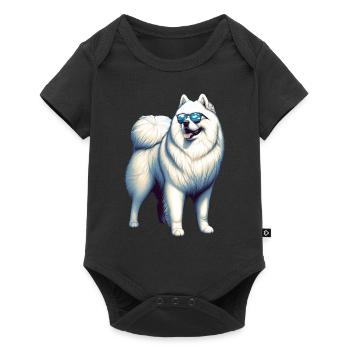 Samoyed Dog Gifts Cute Samoyed Dog Graphic - Baby Premium short-sleeve bodysuit - black - Front