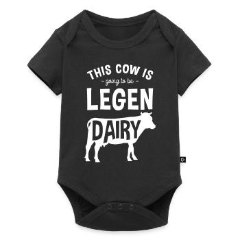 Vache Fermière Moo Animal Love - Body à manches courtes Premium Bébé - noir - Devant