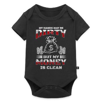 Activité de financement de patrimoine - Body à manches courtes Premium Bébé - noir - Devant