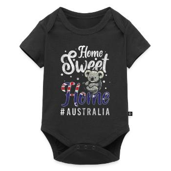 Down Under Travel Flag Exotic - Baby Premium short-sleeve bodysuit - black - Front