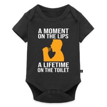Gluten-free - Baby Premium short-sleeve bodysuit - black - Front
