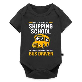 School Bus Driver Bus Driver School Bus - Baby Premium short-sleeve bodysuit - black - Front