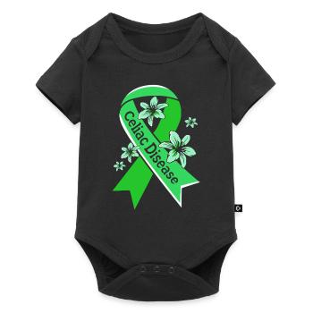 Celiac Disease Gluten Free - Baby Premium short-sleeve bodysuit - black - Front