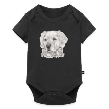 Golden Retriever - Baby Premium short-sleeve bodysuit - black - Front
