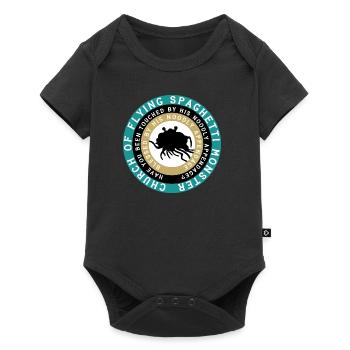 pastafarian CHURCH OF FLYING SPAGHETTI MONSTER - Baby Premium short-sleeve bodysuit - black - Front
