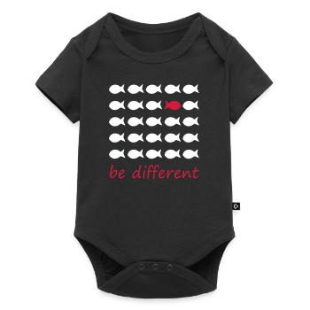 Be different - Baby Premium short-sleeve bodysuit - black - Front