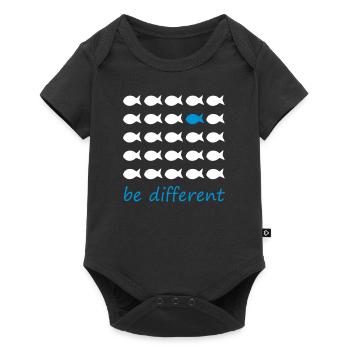 Be different - Baby Premium short-sleeve bodysuit - black - Front
