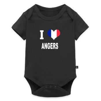 I Love ANGERS - Baby Premium Kurzarmbody - Schwarz - Vorne