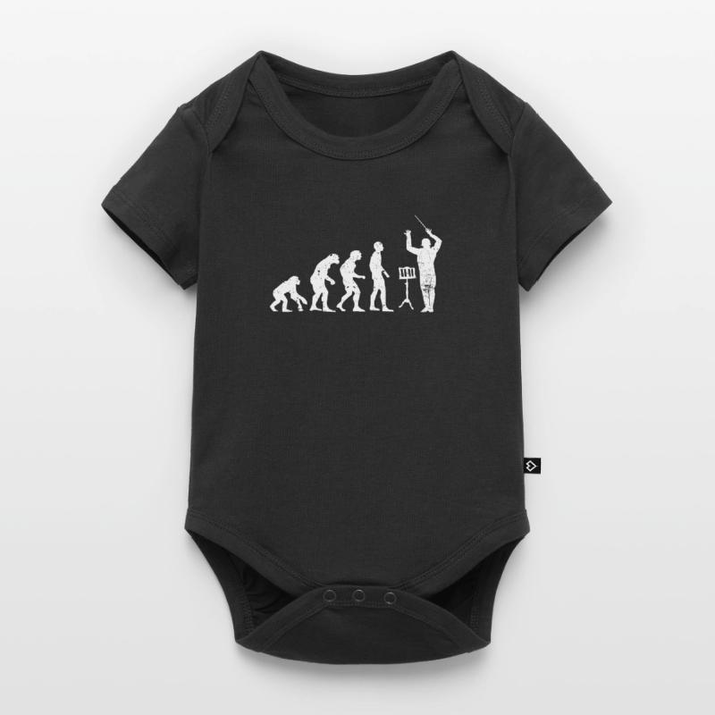 Dirigent Evolution Musiker Geschenkidee Baby Premium Kurzarmbody