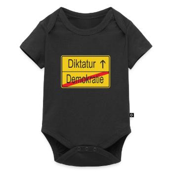 verlassen Demokratie betreten Diktatur - Baby Premium Kurzarmbody - Schwarz - Vorne