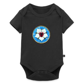 Luther. Rose. Réforme. 500. 1517-2017. thèses - Body à manches courtes Premium Bébé - noir - Devant