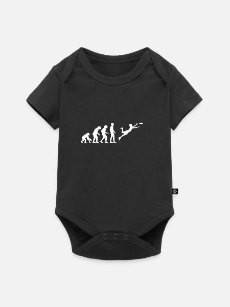 Evolution Frisbee - Baby Premium Kurzarmbody - Schwarz