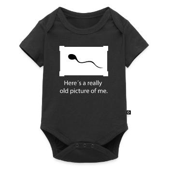 Old Picture of me - Baby Premium short-sleeve bodysuit - black - Front