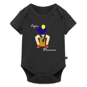 cajon drummer musician cajon drummer gift - Baby Premium short-sleeve bodysuit - black - Front