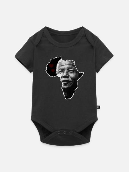 Nelson Mandela Love - Body à manches courtes Premium Bébé - noir