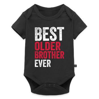 meilleur frère aîné - Body à manches courtes Premium Bébé - noir - Devant