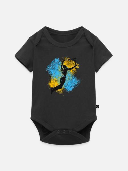 Freestyle-Roller - Baby Premium Kurzarmbody - Schwarz