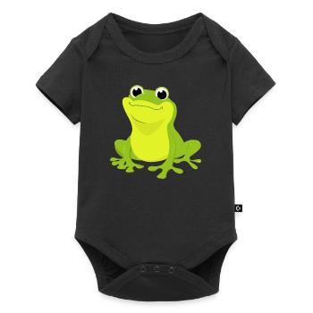 Frog Frog King Toad Frog Green Cartoon Quak - Baby Premium short-sleeve bodysuit - black - Front