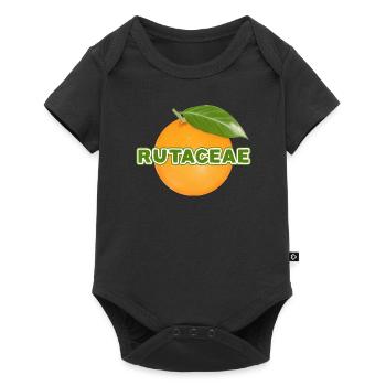 Rutaceae - Orange - Garden Friends - Organic - Baby Premium short-sleeve bodysuit - black - Front