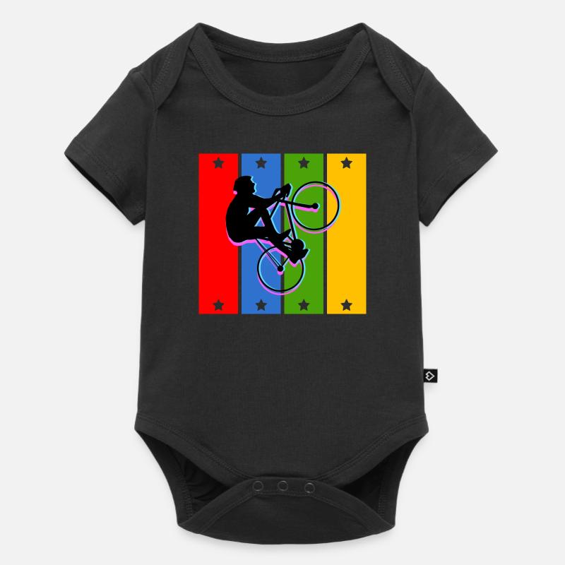 Vélo VTT Cycliste Cadeau - Body à manches courtes Premium Bébé - noir