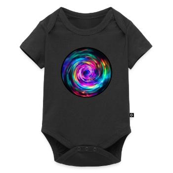 TIME TRAVEL - Baby Premium short-sleeve bodysuit - black - Front