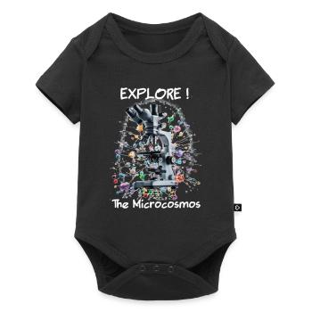 Explore the Microcosmos - Baby Premium short-sleeve bodysuit - black - Front