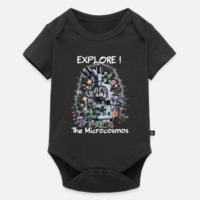 Explore the Microcosmos - Baby Premium Kurzarmbody - Schwarz