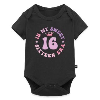 In My Sweet Sixteen Era 16th Birthday 16th - Body à manches courtes Premium Bébé - noir - Devant