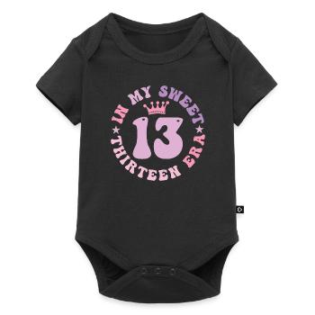 In My Sweet Thirteen Era 13th Birthday Groovy 13th - Baby Premium short-sleeve bodysuit - black - Front