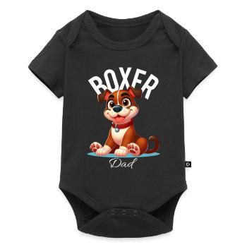 Boxer Dad - Baby Premium short-sleeve bodysuit - black - Front