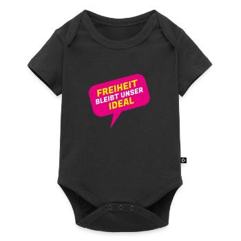La liberté reste notre idéal - FDP JuLis Liberal - Body à manches courtes Premium Bébé - noir - Devant