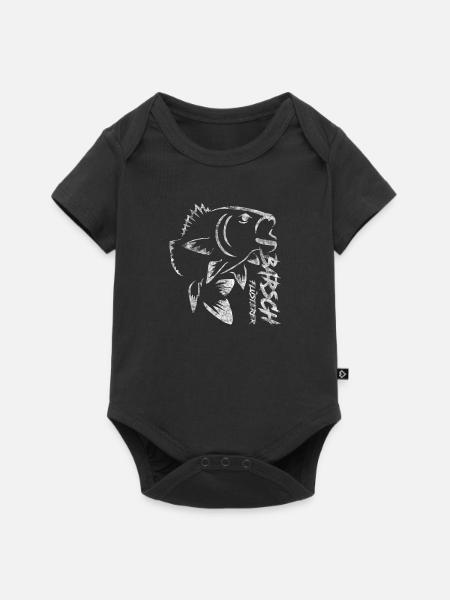 Barsch Profi Angeln - Baby Premium Kurzarmbody - Schwarz