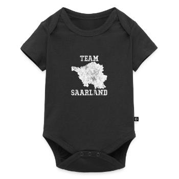 TEAM SAARLAND - Baby Premium Kurzarmbody - Schwarz - Vorne
