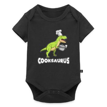 Faire cuire les dinosaures - Body à manches courtes Premium Bébé - noir - Devant