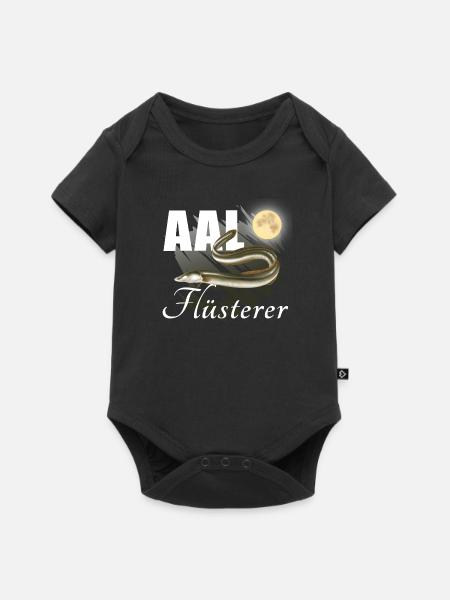 Aal Flüsterer - Vollmond - Baby Premium Kurzarmbody - Schwarz