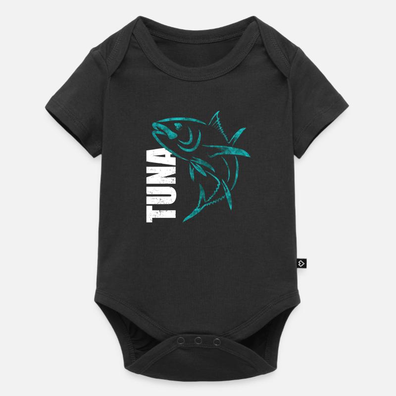 Thon pêche - Body à manches courtes Premium Bébé - noir