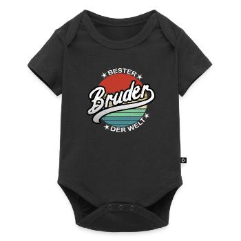 Bester Bruder der Welt - Baby Premium Kurzarmbody - Schwarz - Vorne